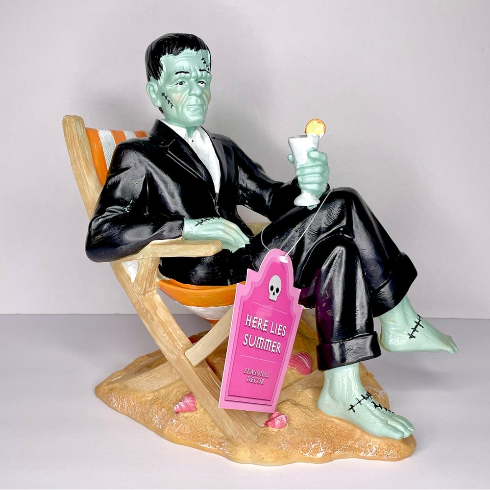 Viral TikTok Summerween Frankenstein at the Beach Decor